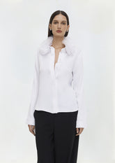 CAMISA COM GOLA ROSAS 3D