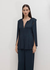 BLUSA TÚNICA COM ZÍPER