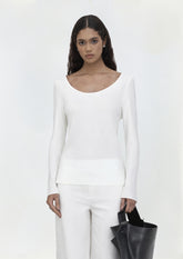 BLUSA DECOTE CORSELET DE CREPE