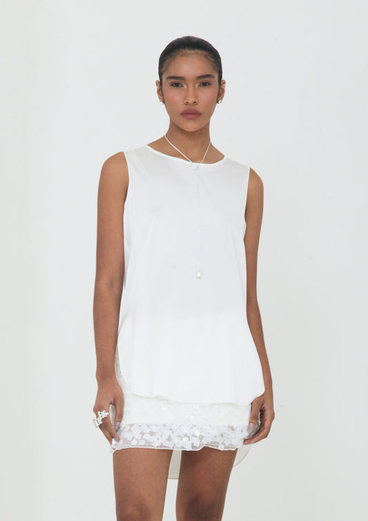 BLUSA REGATA LONGA DE SEDA