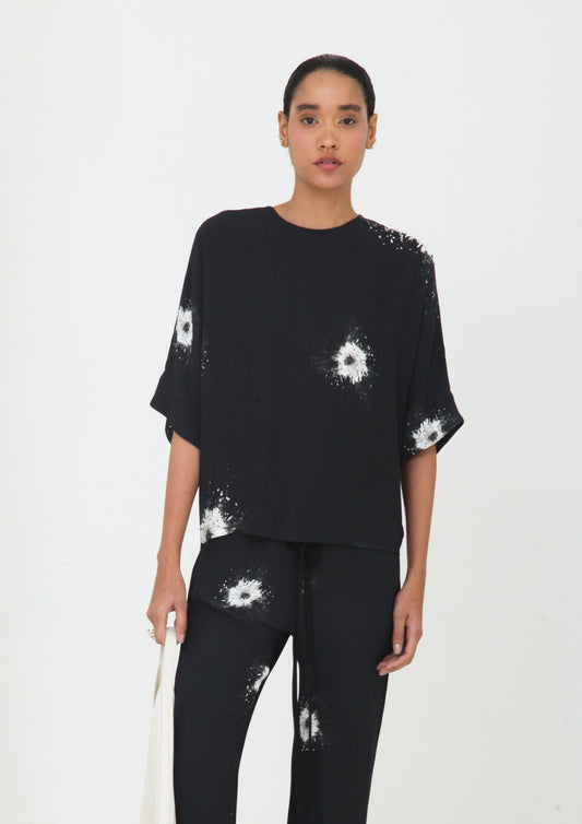 BLUSA GOLA CARECA ESTAMPADA