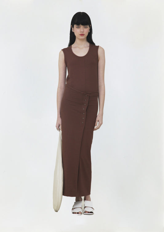 VESTIDO REGATA COM SAIA DUPLA