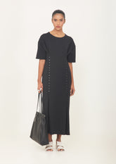 VESTIDO DE MALHA COM VISTA DUPLA