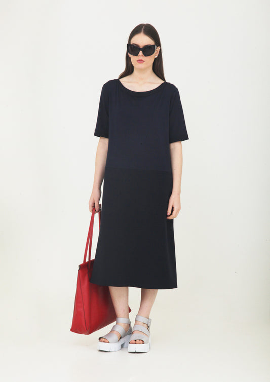 VESTIDO DUPLO COM 2 MALHAS