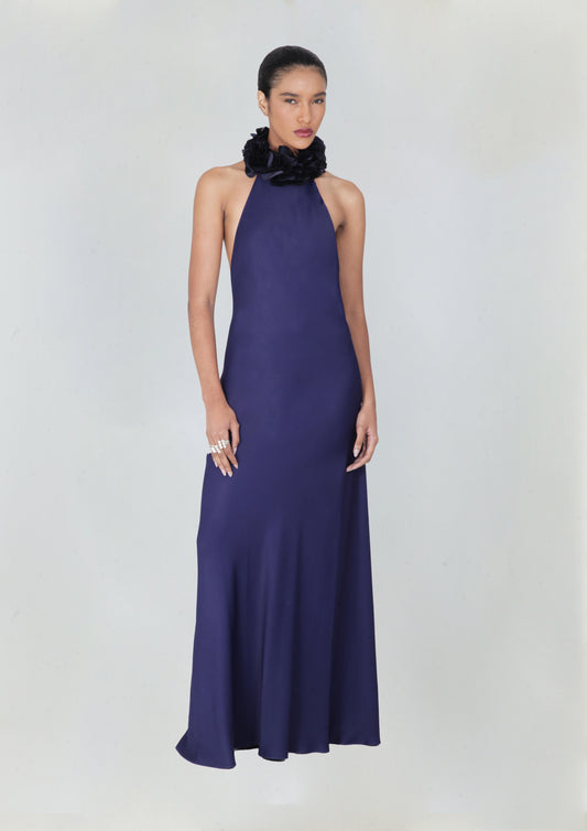 VESTIDO GOLA ROLÊ COSTAS NUAS