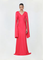 VESTIDO DECOTE V ABERTO NO VIÉS