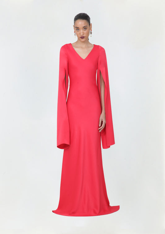 VESTIDO DECOTE V ABERTO NO VIÉS