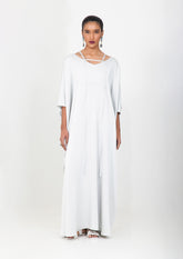 VESTIDO KAFTA DECOTE V ABERTO