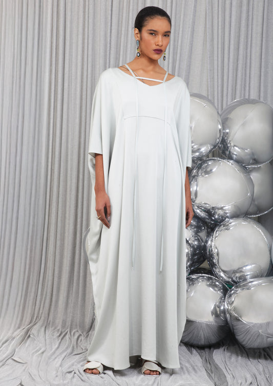 VESTIDO KAFTA DECOTE V ABERTO