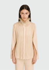 CAMISA DE CREPE E TULE