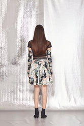 CROPPED ESTAMPA FLORES ALGODÃO