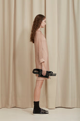 VESTIDO CURTO DE METAL