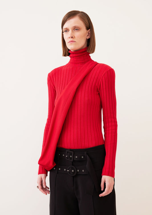 PULL GOLA ROLÊ COM OMBREIRAS