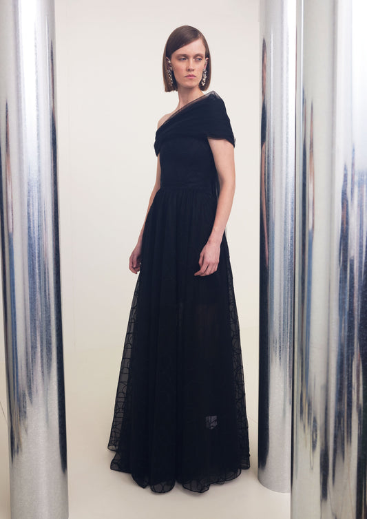 VESTIDO GOTA DEGRADÊ LONGO