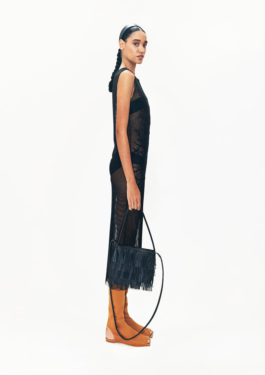 VESTIDO ÁRVORE LONGO DE TULE
