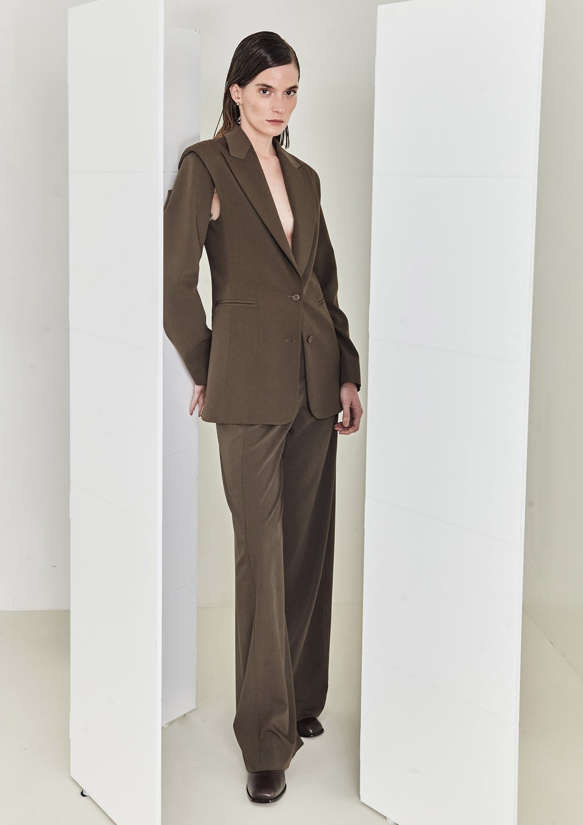 BLAZER COM MANGA DESTACÁVEL DE GABARDINE