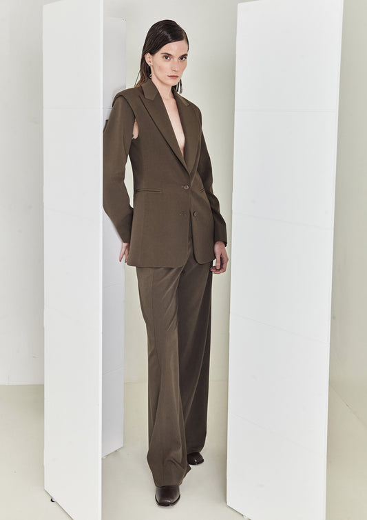 BLAZER COM MANGA DESTACÁVEL DE GABARDINE