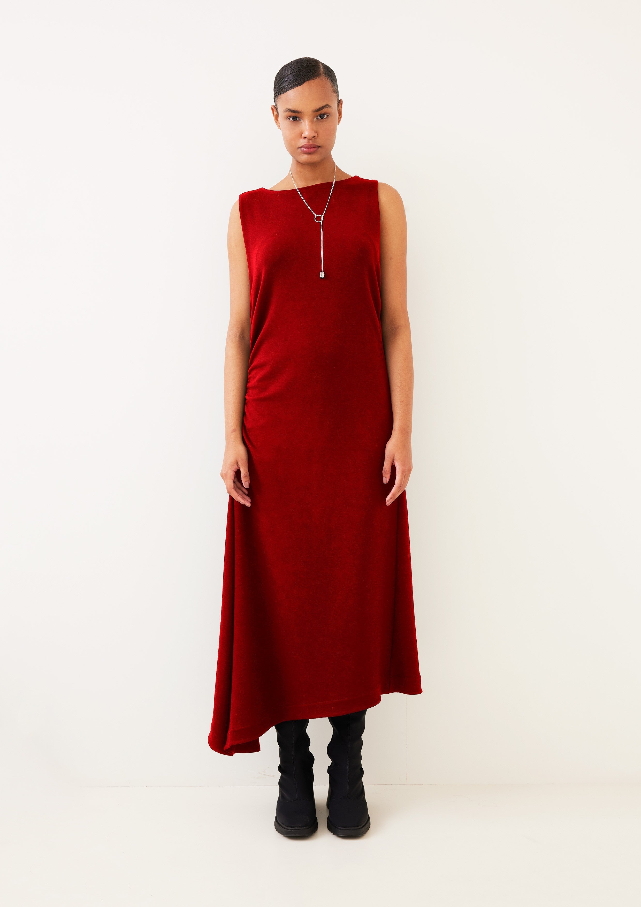 VESTIDO FRANZIDO NAS LATERAIS