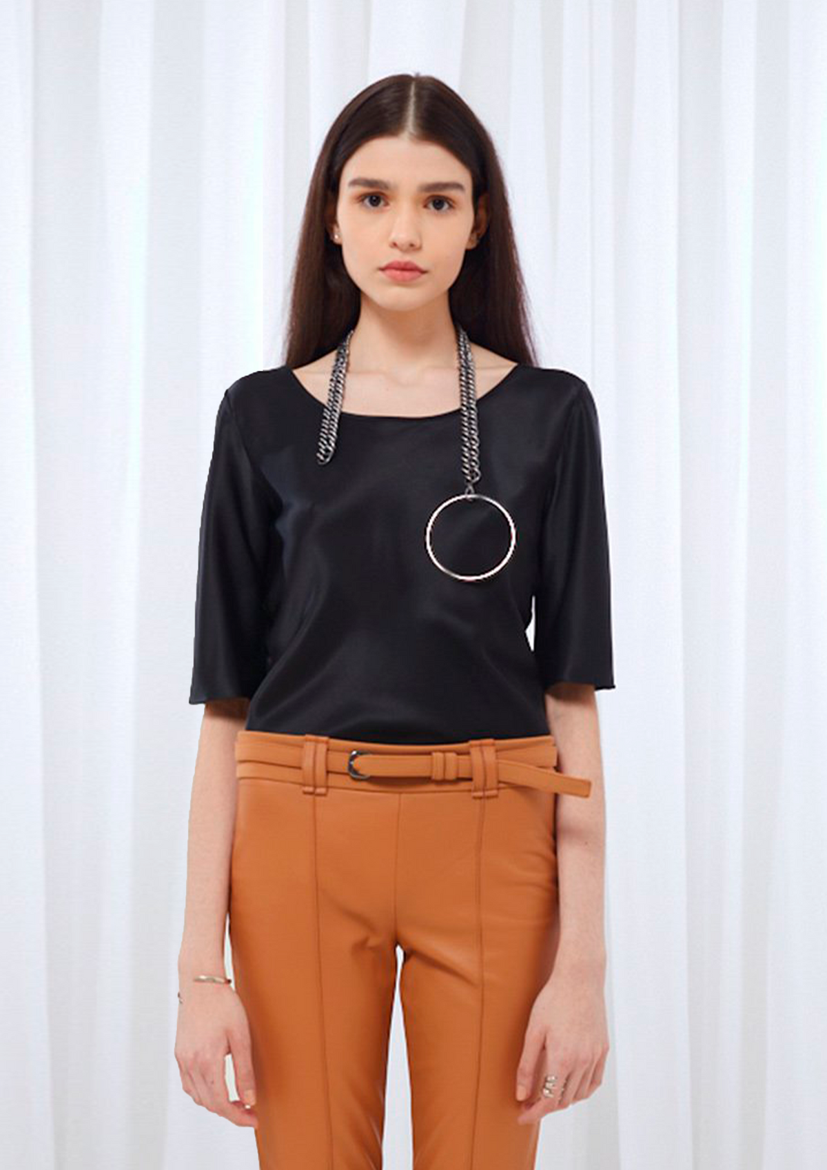 BLUSA DE CETIM