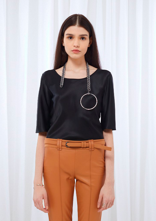BLUSA DE CETIM
