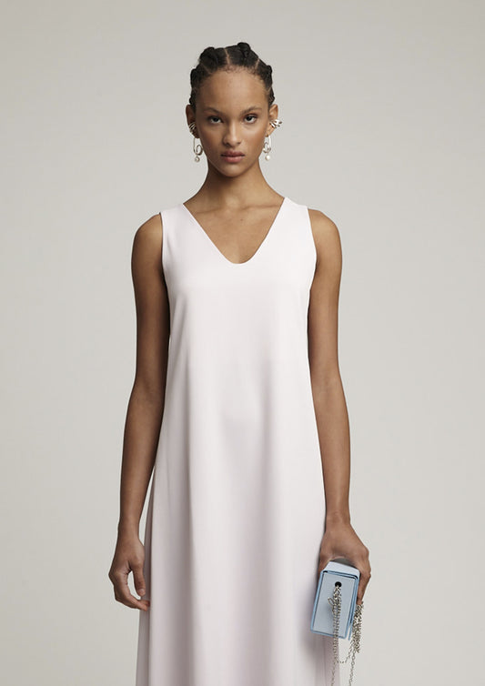 VESTIDO AMPLO DE CREPE