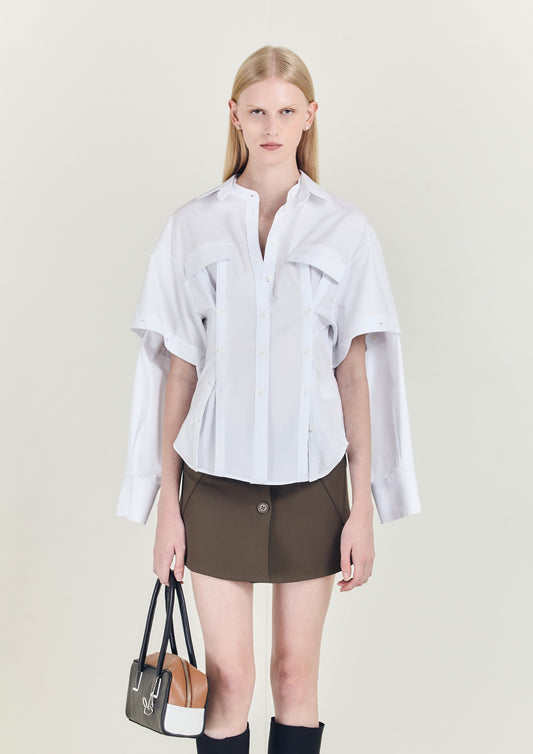 CAMISA CORSELET COM MANGA DESTACÁVEL