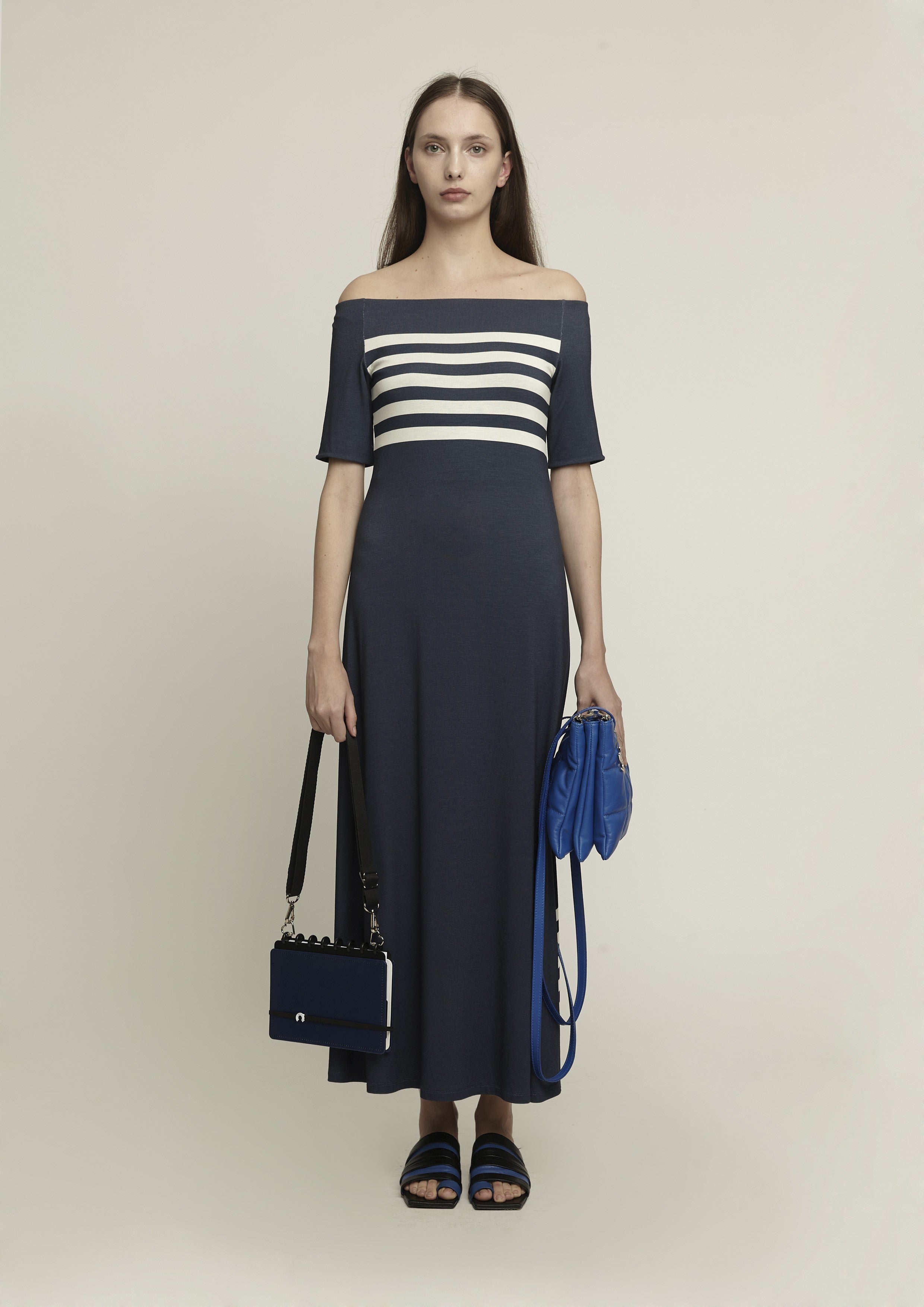 VESTIDO OMBRO A OMBRO SAIL BOAT