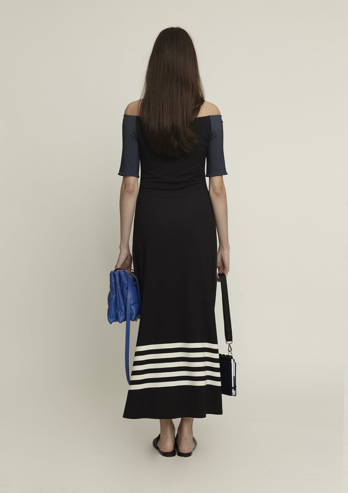 VESTIDO OMBRO A OMBRO SAIL BOAT