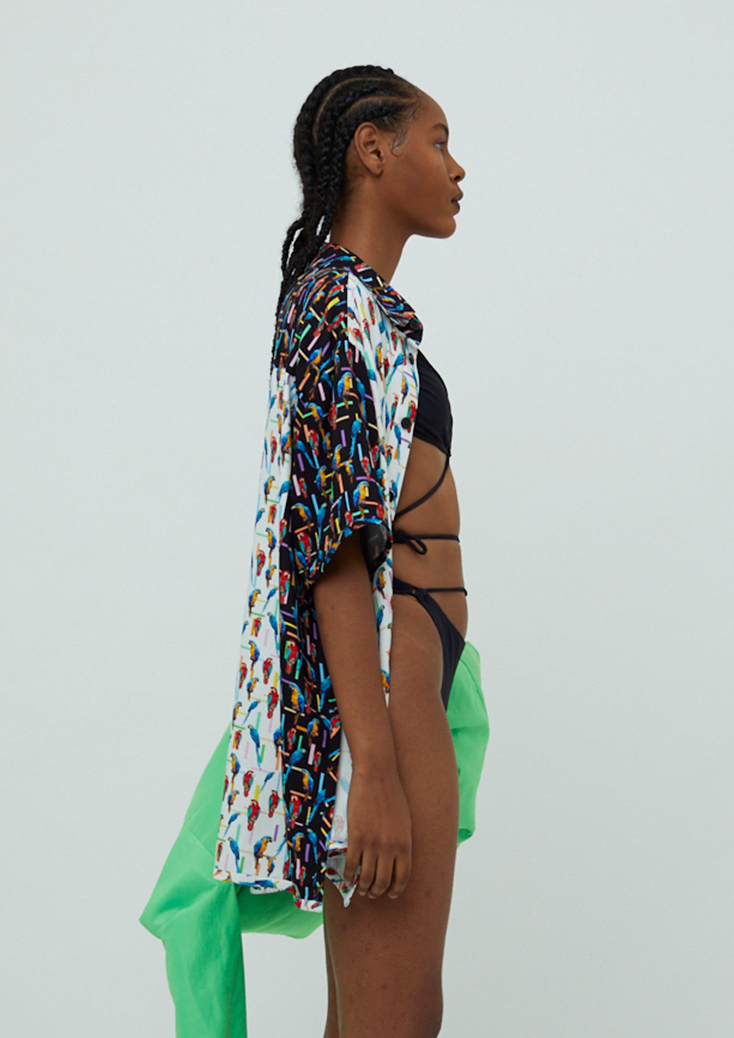 CAMISA HAVAIANA COM VISCOSE ESTAMPA