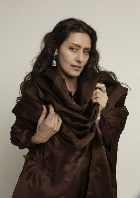 ECHARPE COUTURE SATIN DOUBLE