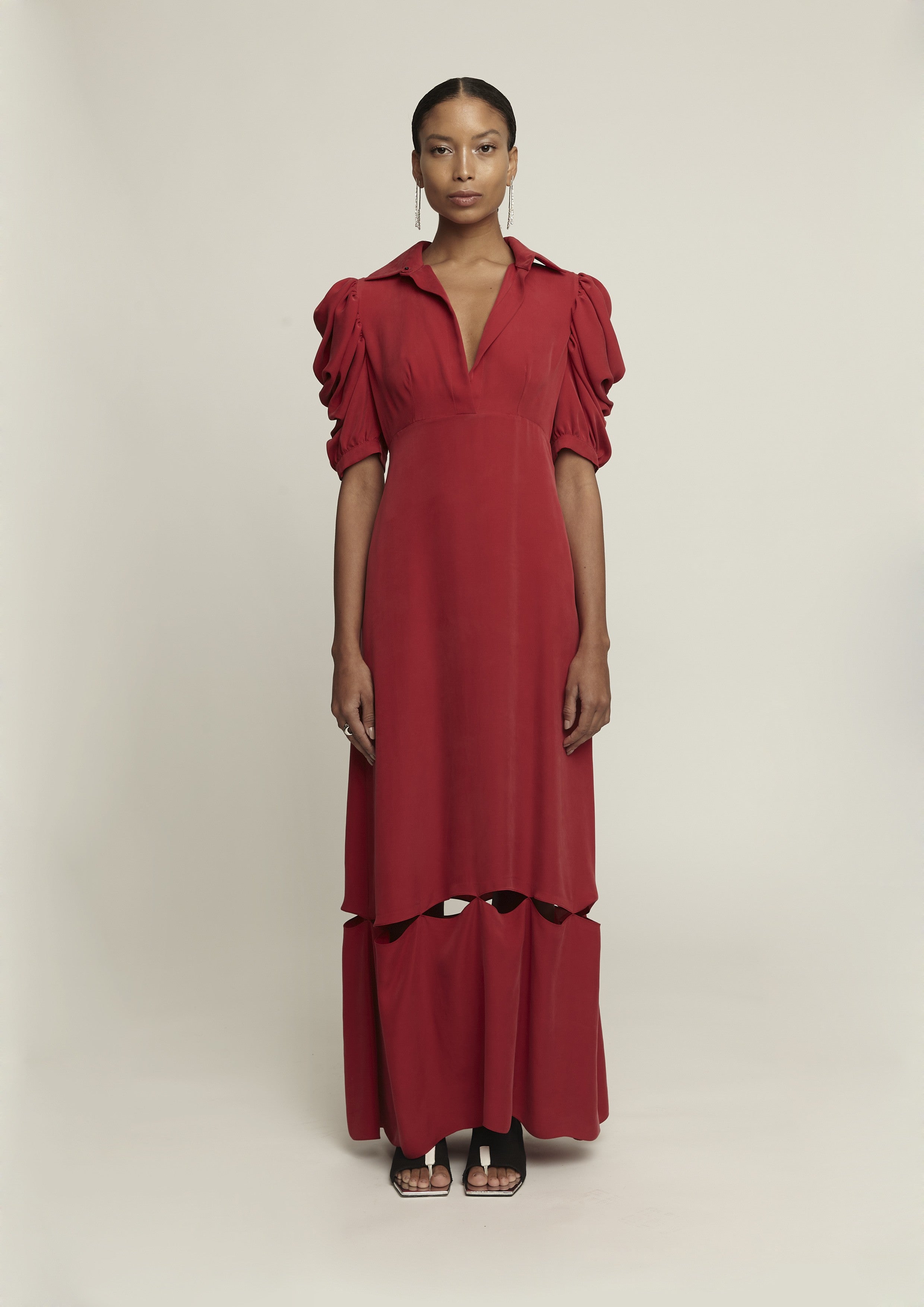 VESTIDO CAMISA EM SEDA