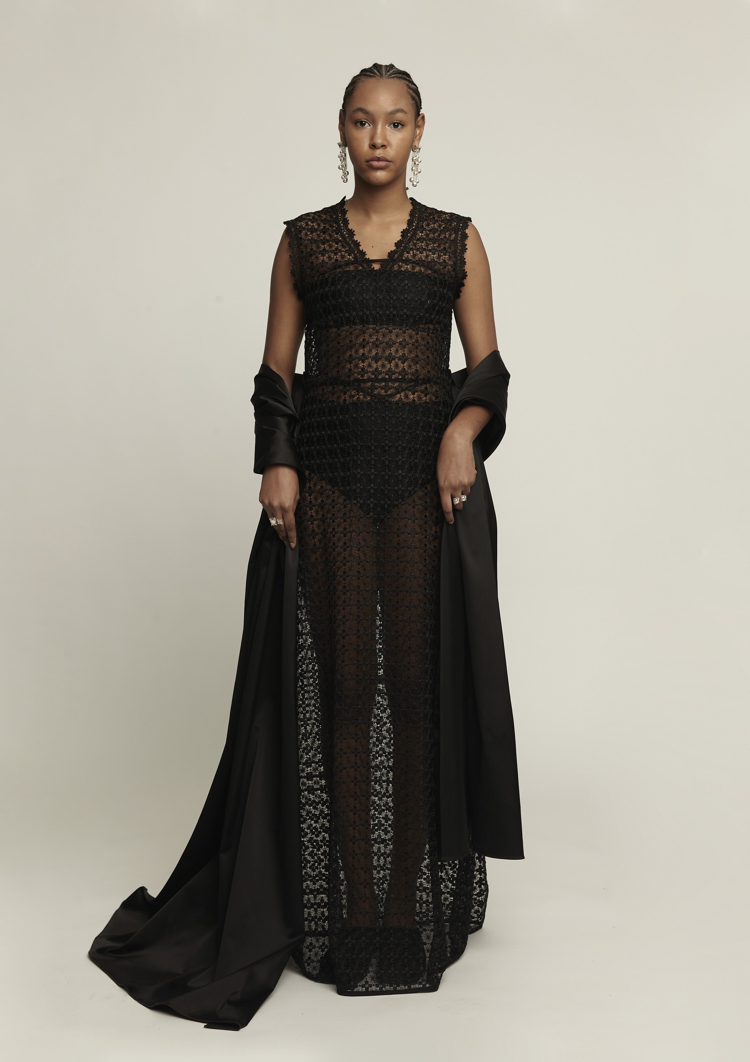 VESTIDO LONGO DE GUIPIR