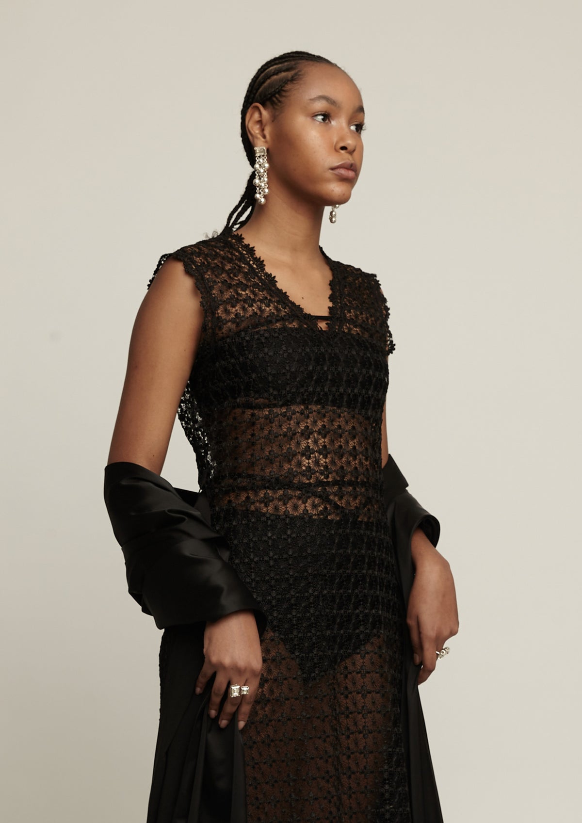 VESTIDO LONGO DE GUIPIR