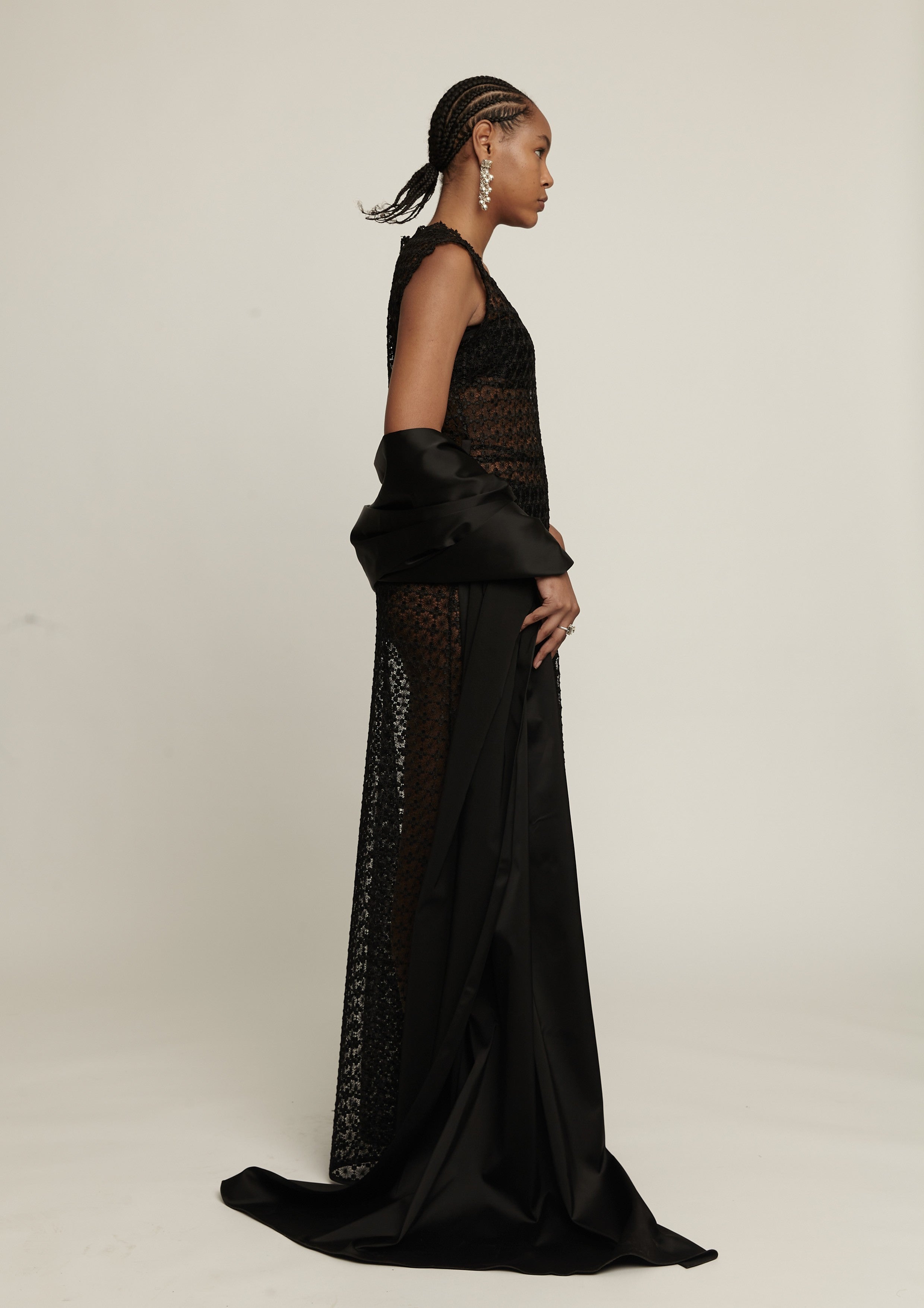 VESTIDO LONGO DE GUIPIR