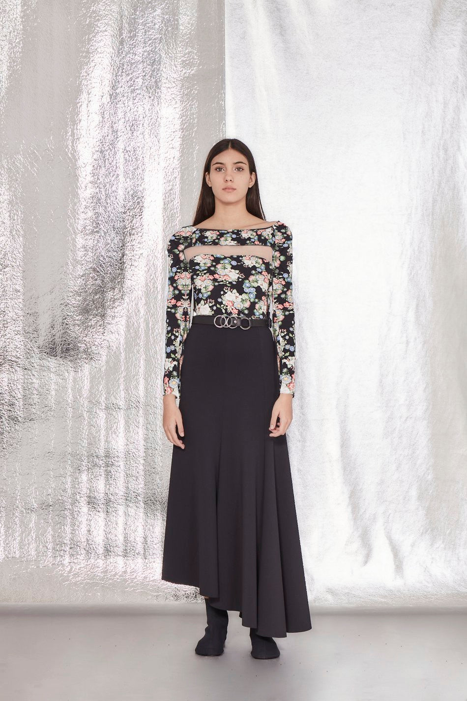 BLUSA ESTAMPA FLOR ALGODÃO