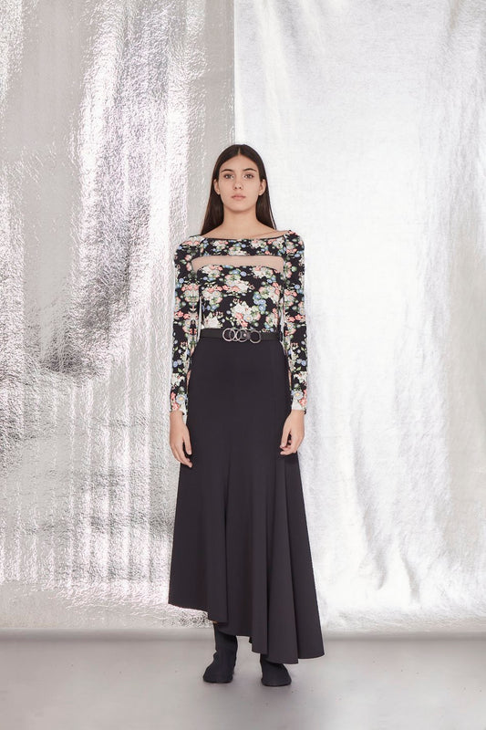 BLUSA ESTAMPA FLOR ALGODÃO