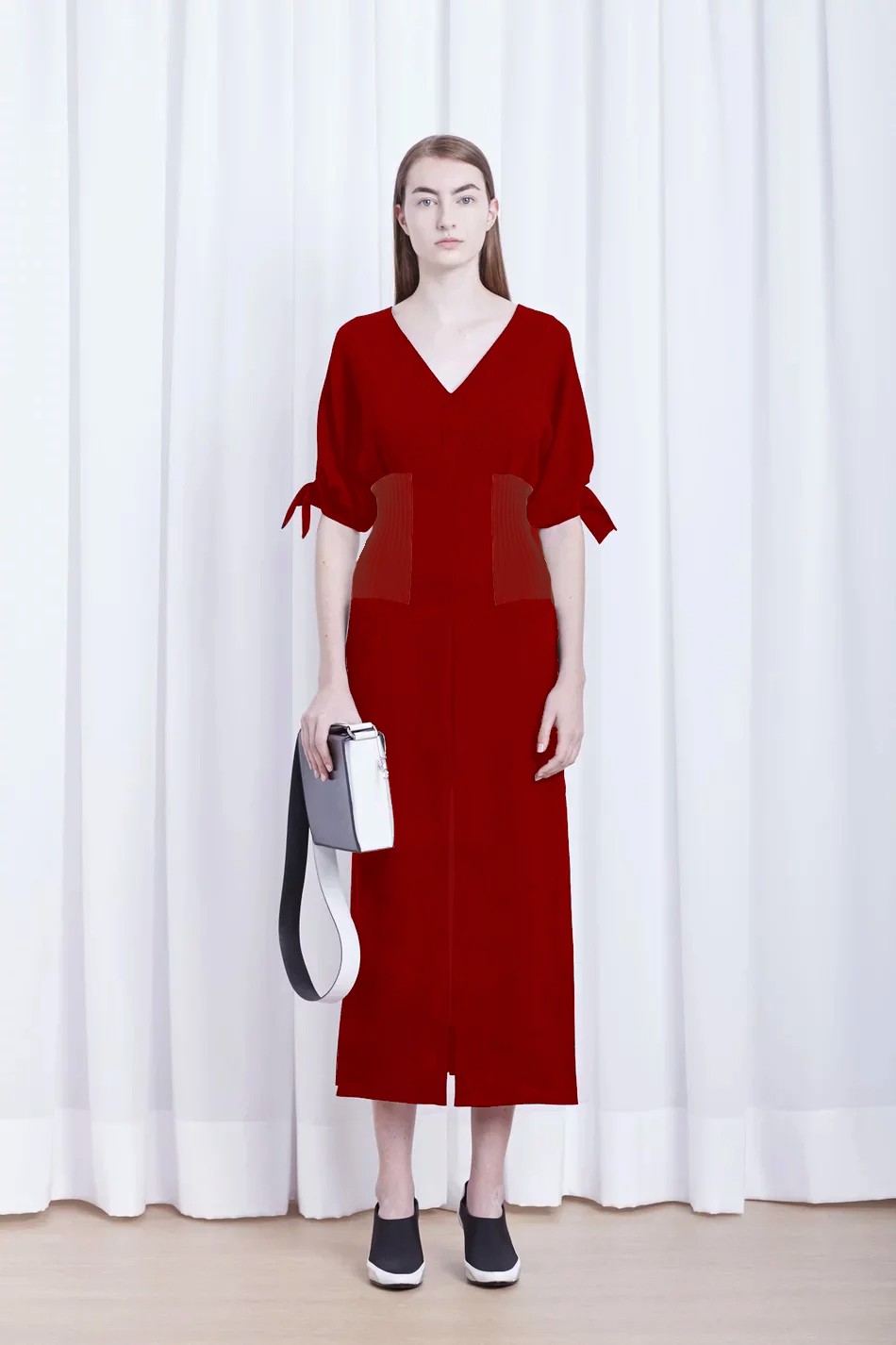VESTIDO MANGA MORCEGO COM PUNHO