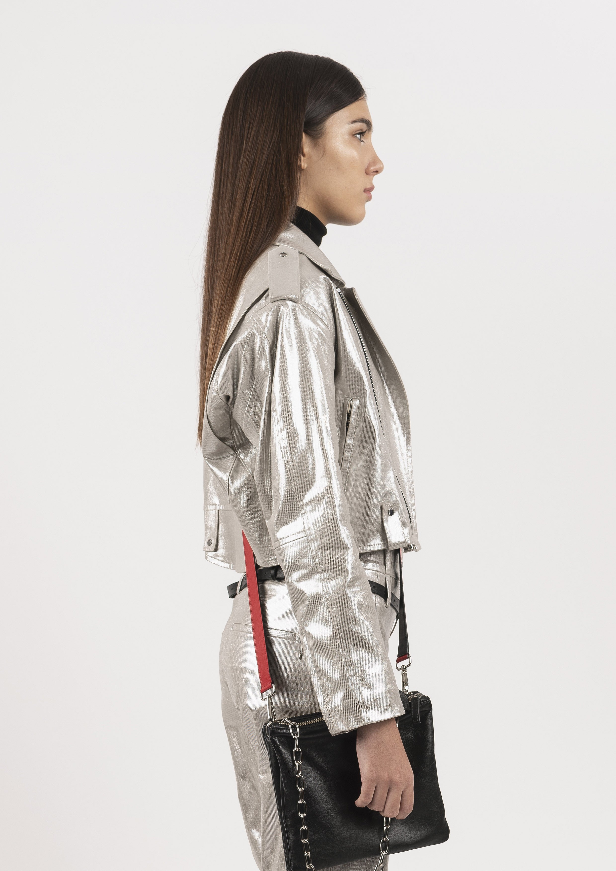 PERFECTO CROPPED PRATEADO