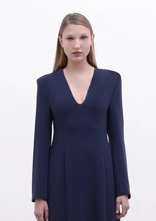 VESTIDO LONGO COM MANGA LONGA