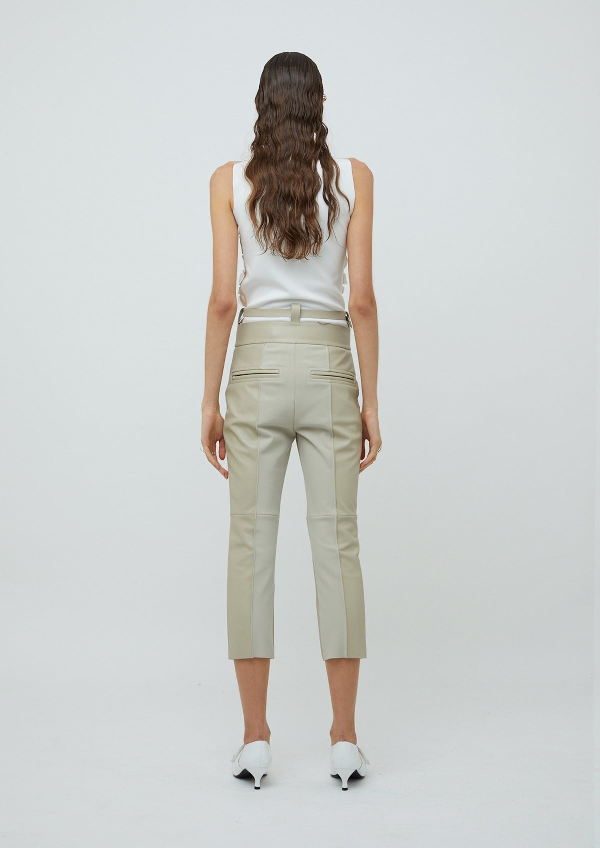 CALÇA DE COURO E TK1 COM CINTO