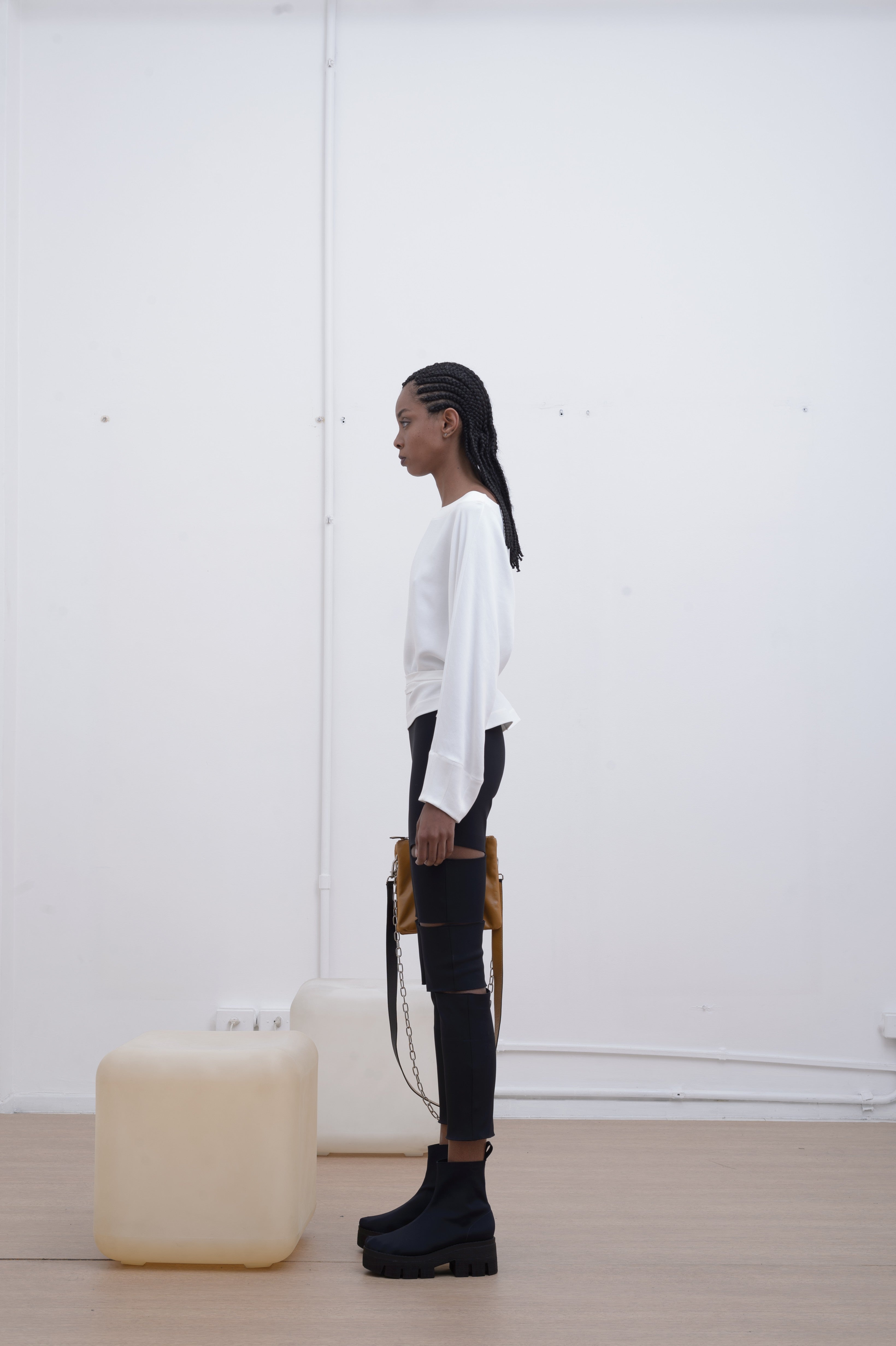 BLUSA RETÂNGULO DE CREPE