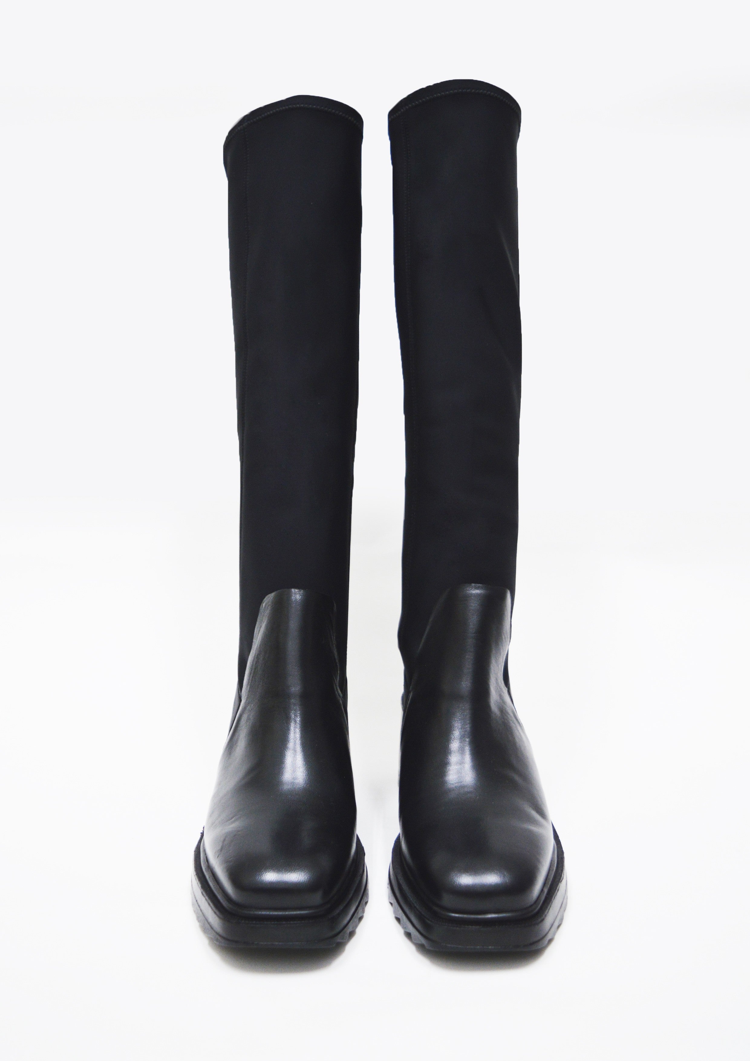 BOTA DE NEOPRENE COM COURO CANO LONGO