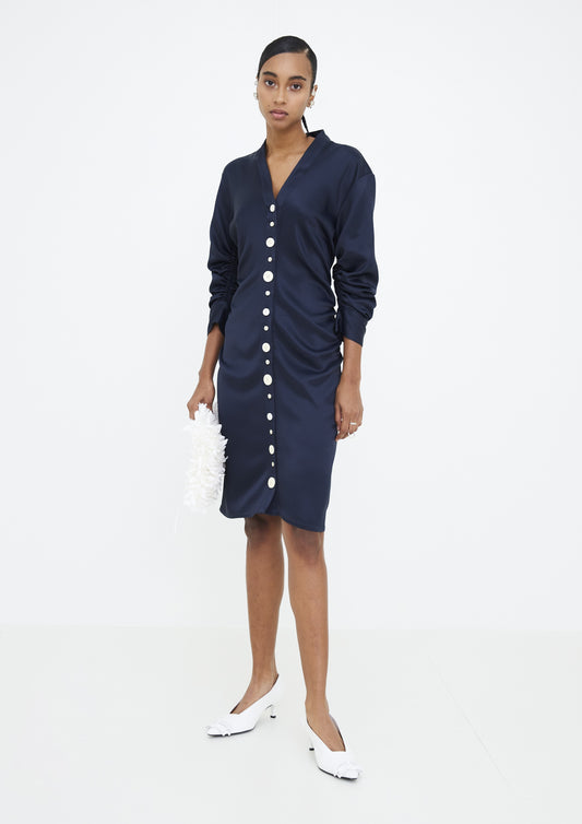 VESTIDO CARDIGAN FRANZIDO