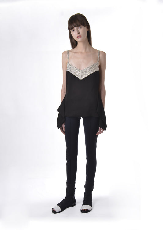 BLUSA DE ALÇA COM PALA