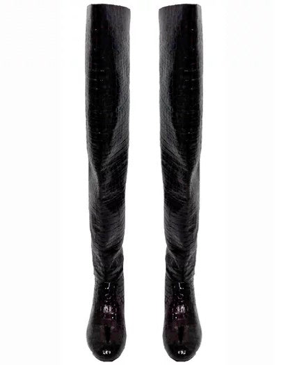 BOTA CANO LONGO CRUISARD VERNIZ CROCO