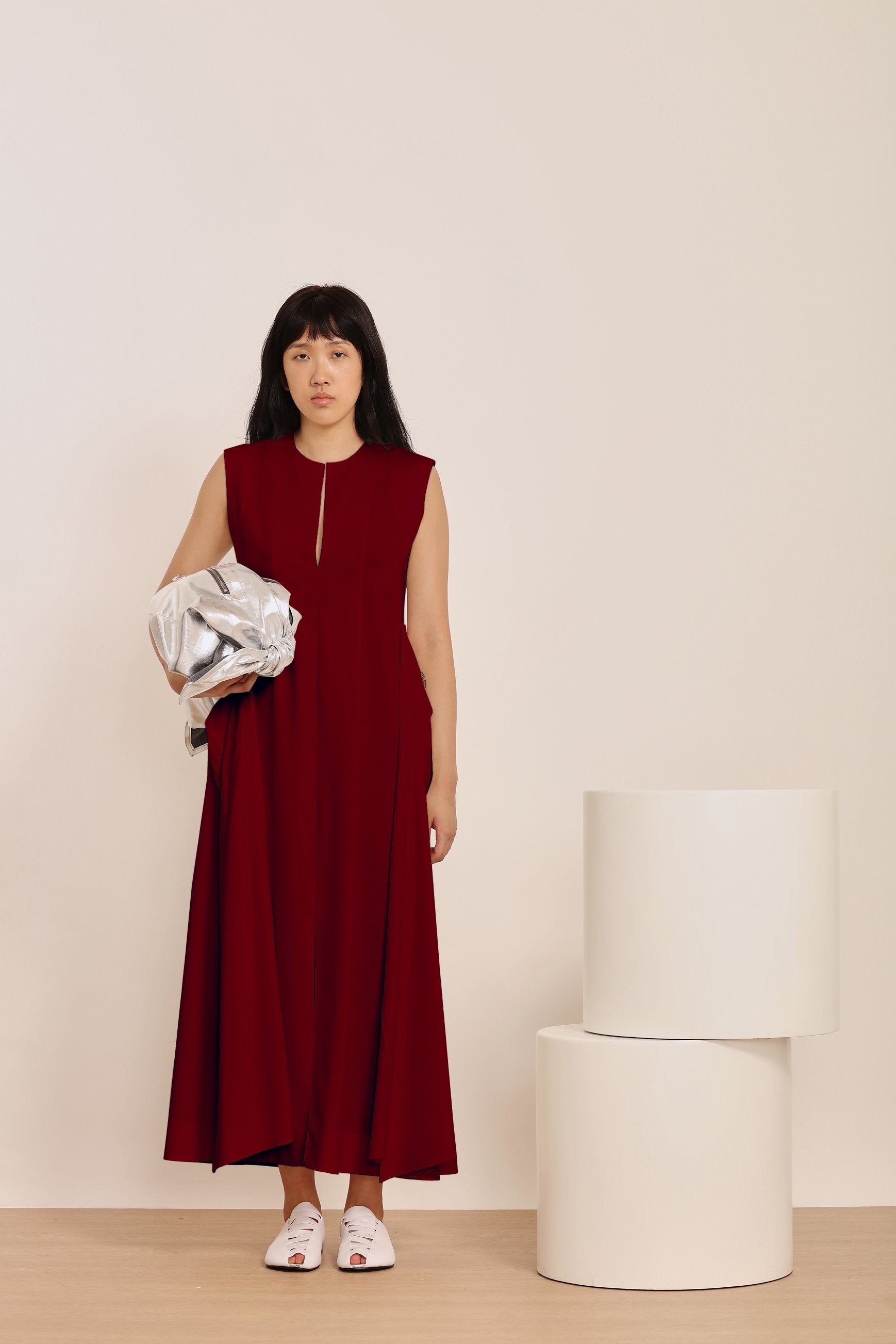 VESTIDO MIDI COM AMARRAÇÃO TIMELLES