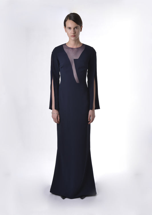 VESTIDO DECOTE ASSIMÉTRICO