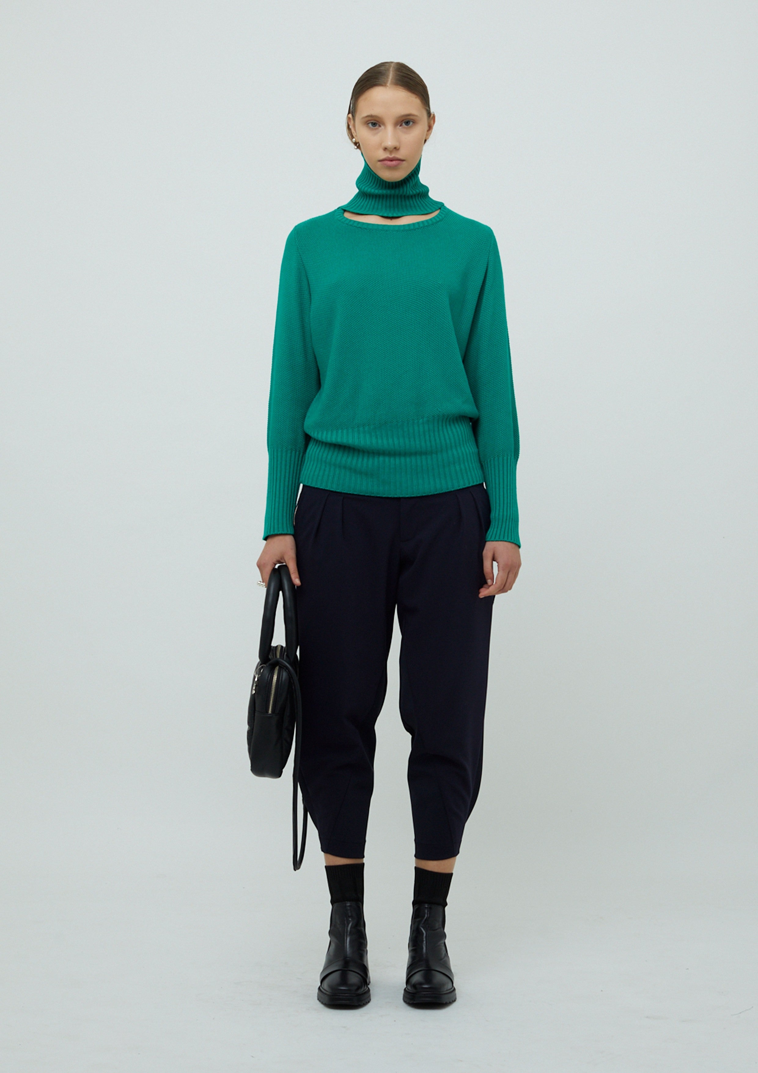 CALÇA GABARDINE COM MALHA LILIAN PACCE
