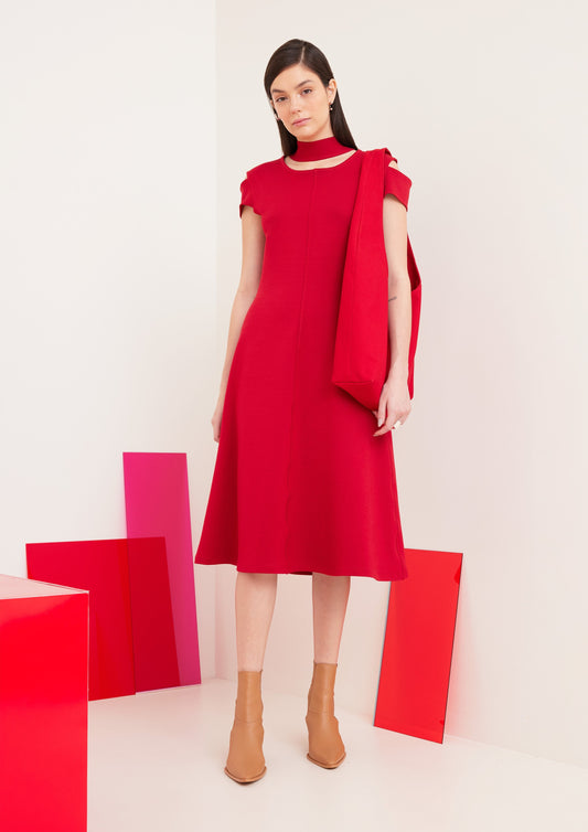 VESTIDO DE MALHA EVASÊ