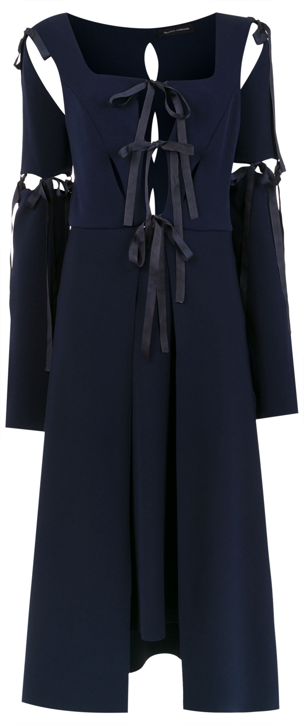 VESTIDO CURTO COM LAÇOS